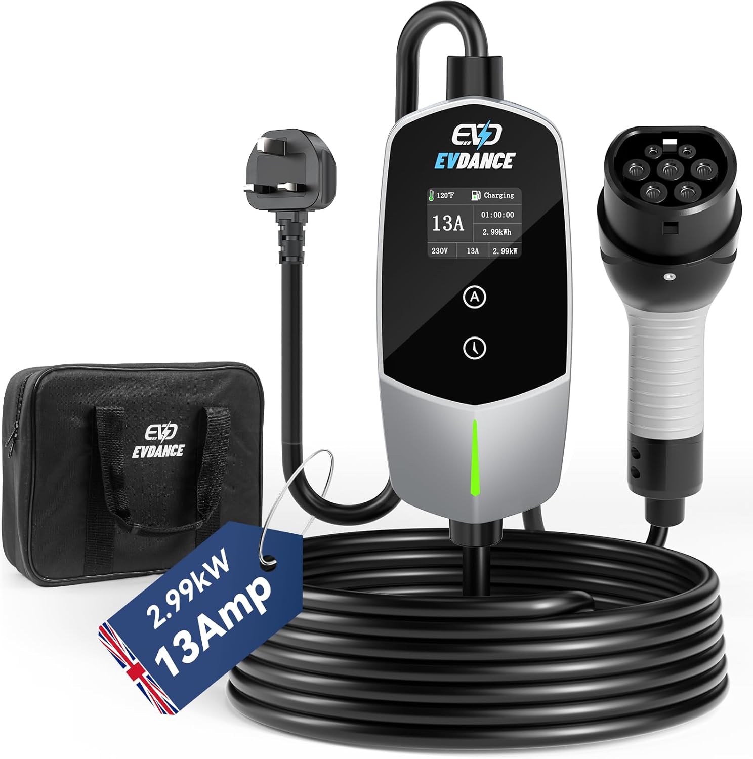 Outdoor Power Plug - EVDANCE Portable EV Charger Type 2