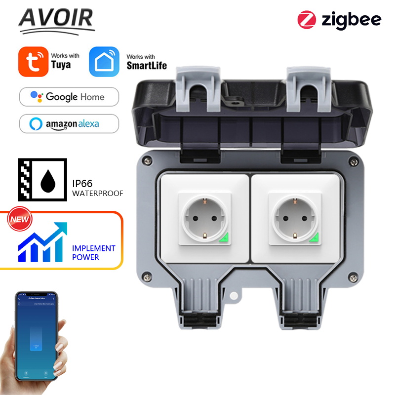 Outdoor Power Timer - Avoir Tuya Zigbee Điện Ổ Cắm