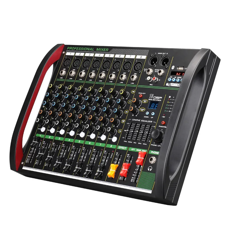 Outdoor Power Amplifier - 4 / 8-channel mixer DSP reverberation