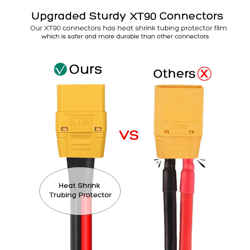 XT90 Male to XT90 Female Cable - đánh giá và giá Outdoor Power Station
