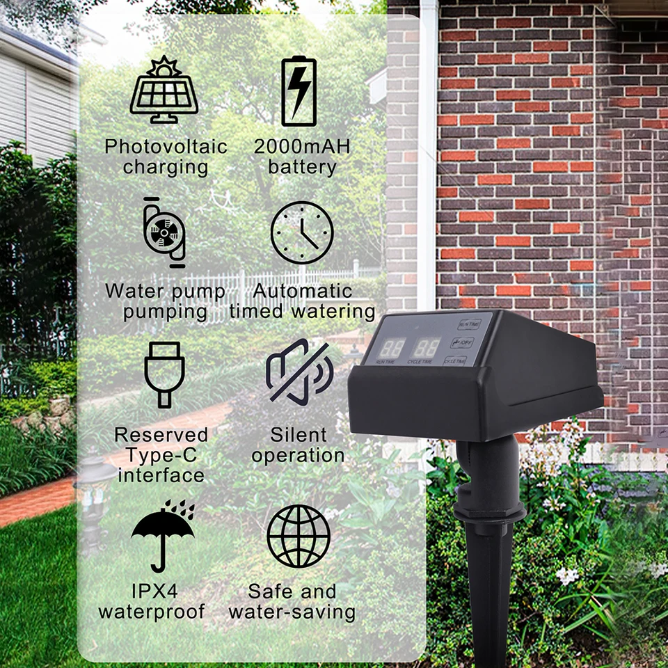 New Solar Powered Irrigation T - đánh giá và giá Outdoor Power Timer