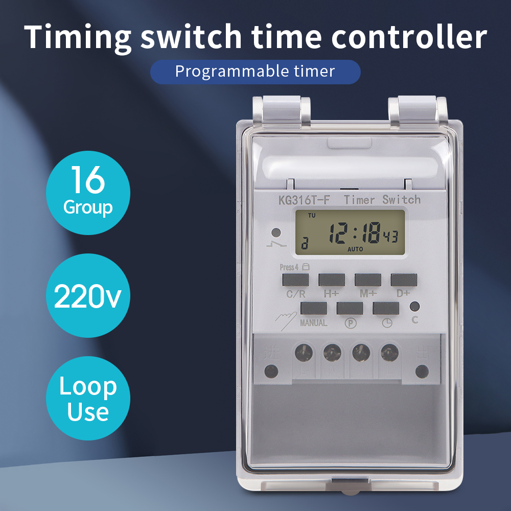 Digital Timer Switch 220V 30A  - đánh giá và giá Outdoor Power Timer