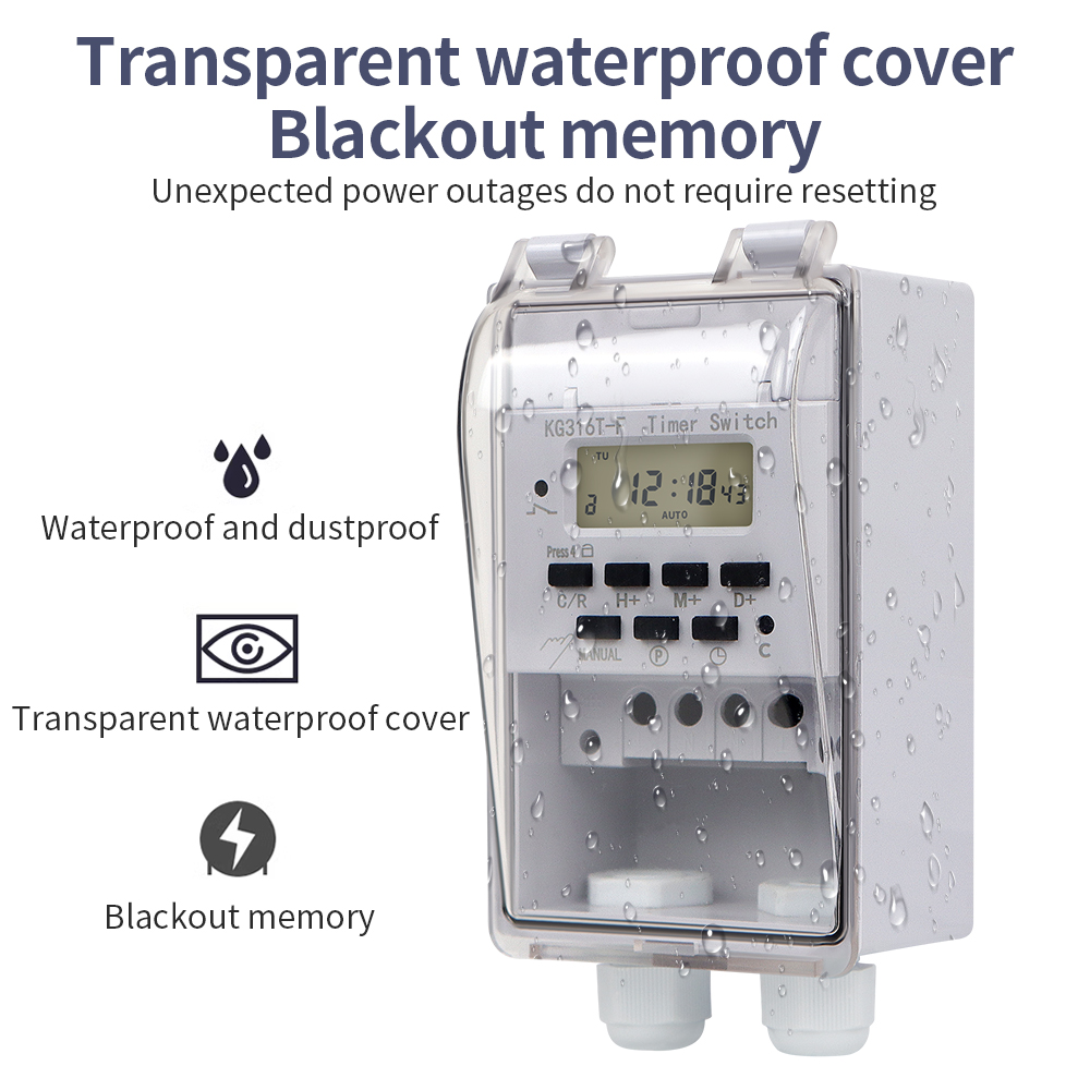 Digital Timer Switch 220V 30A  - đánh giá và giá Outdoor Power Timer