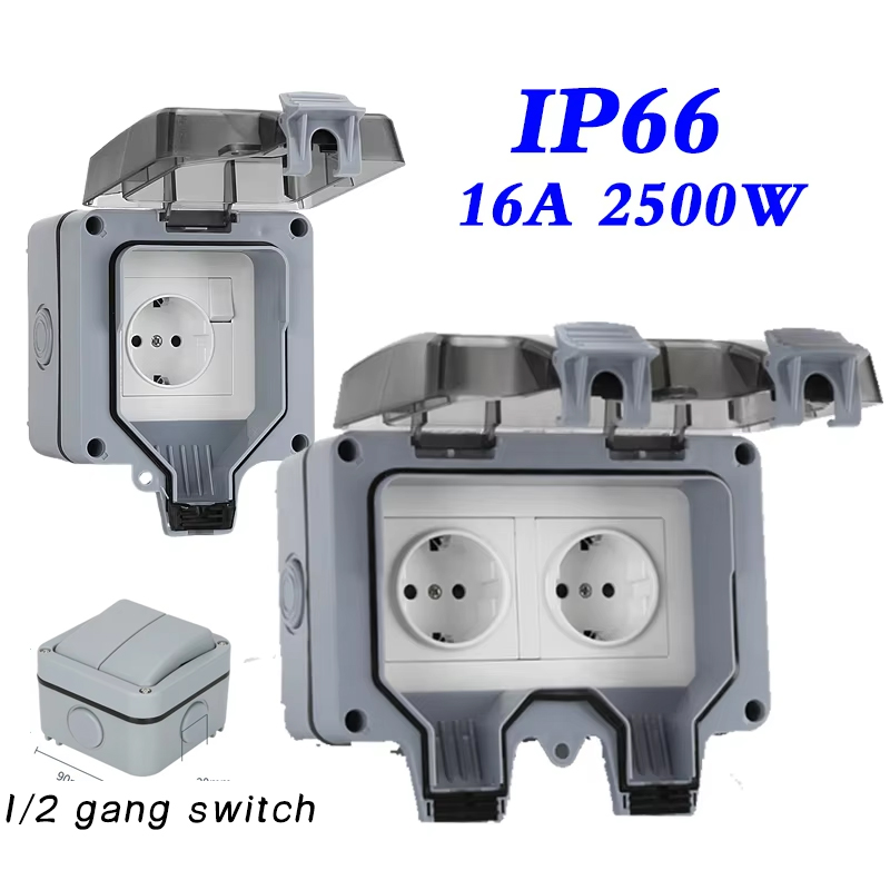 EU KR Outdoor Wall Waterproof  - đánh giá và giá Outdoor Power Hub