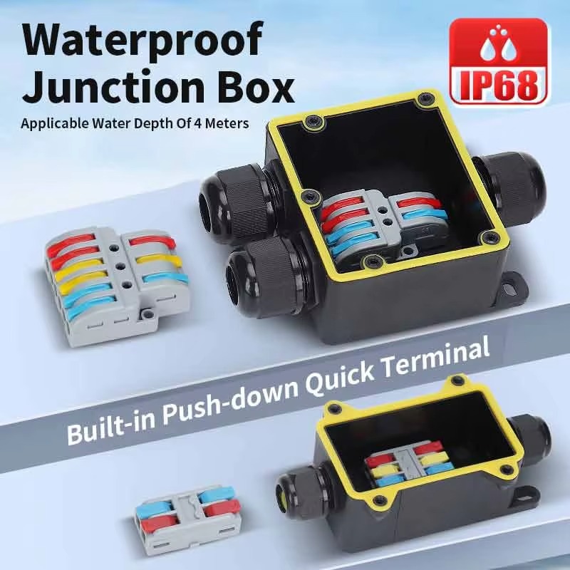 Junction Box Waterproof IP68 2 - đánh giá và giá Outdoor Power Plug