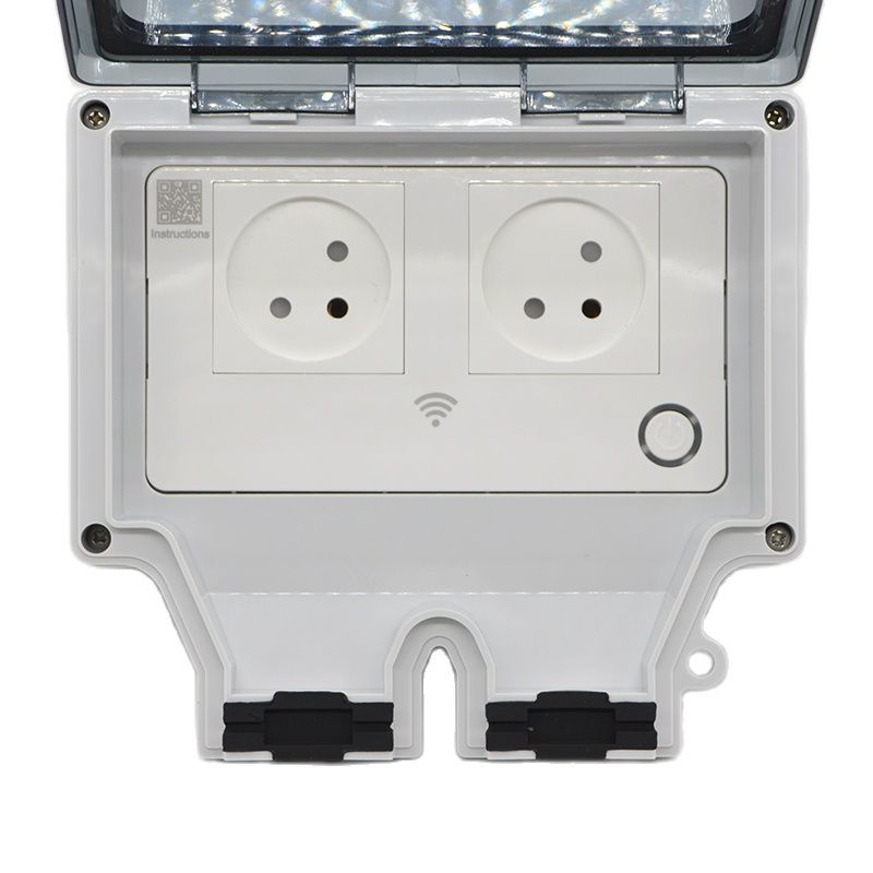 16A Ổ Cắm Thông Minh IP66 Chốn - đánh giá và giá Outdoor Power Hub