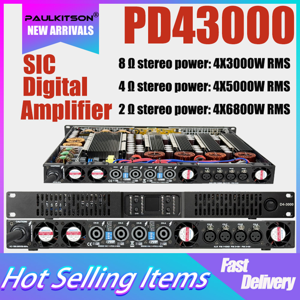 Paulkitson PD43000 4x3000W 8Ω  - đánh giá và giá Outdoor Power Amplifier