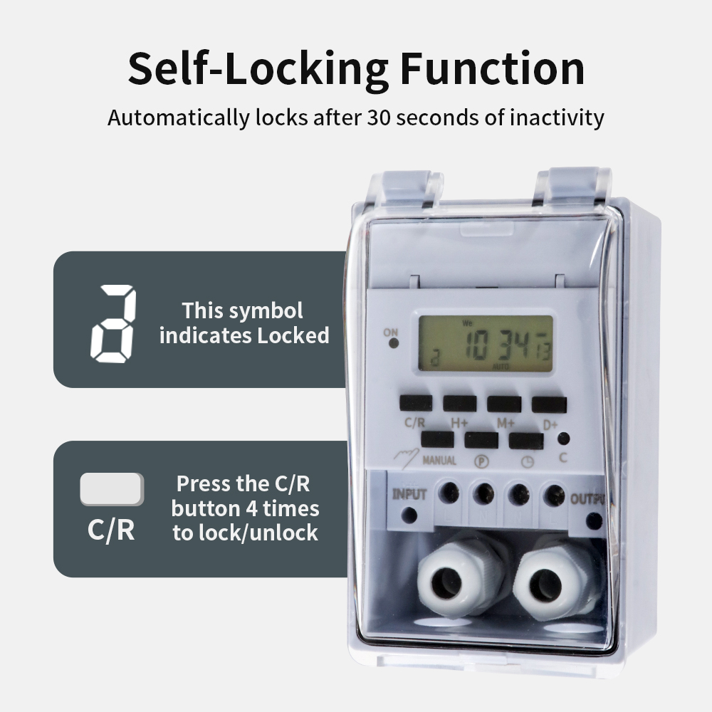 TNCE 30A Timer Switch, Waterpr - đánh giá và giá Outdoor Power Timer