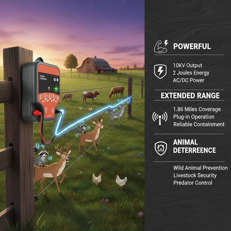 Livestock Energizer 10kV 2J Fo - đánh giá và giá Outdoor Power Plug